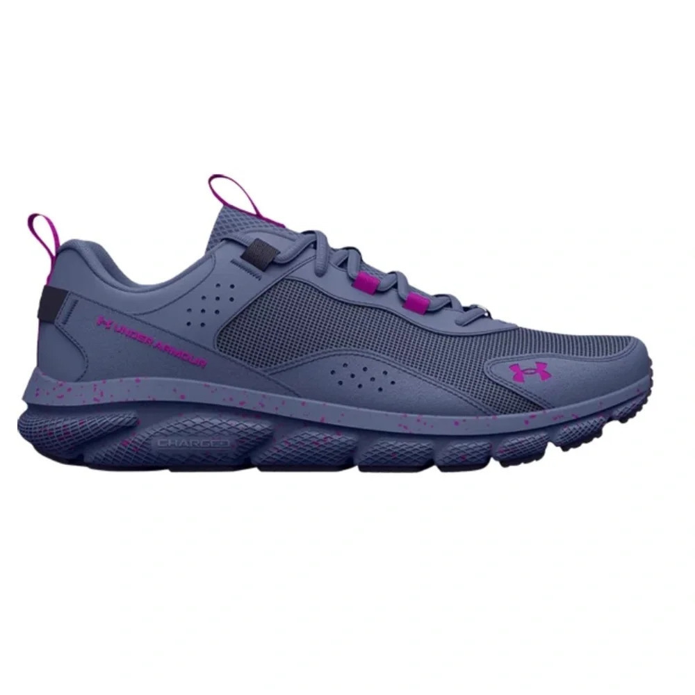 NWOT Under Armour 2022 Charged Verssert Speckle Aurora Purple Running Shoes